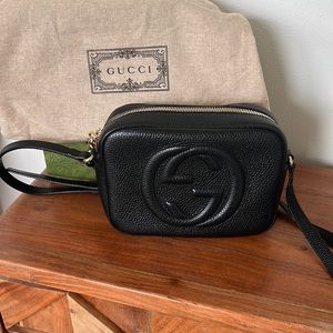 Gucci Disco Black Leather bag- excellent pre-owned condition